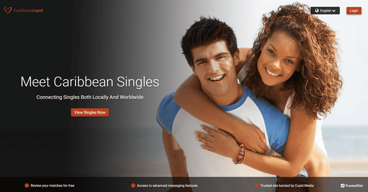 CaribbeanCupid Homepage Screenshot