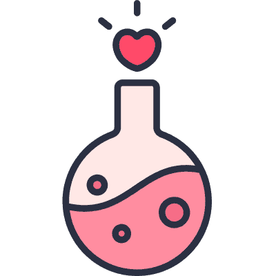 potion bottle with heart
