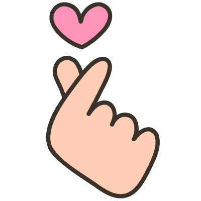 fingers holding floating heart