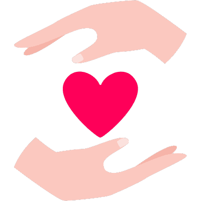 hands holding heart