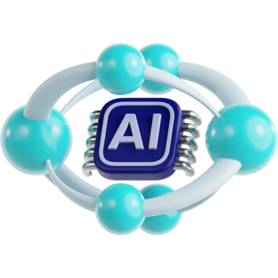 3d ai icon