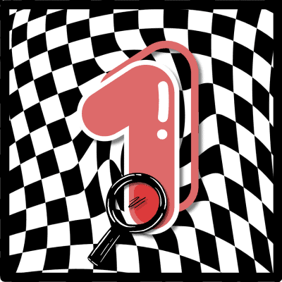 checkered magnifying glass 1