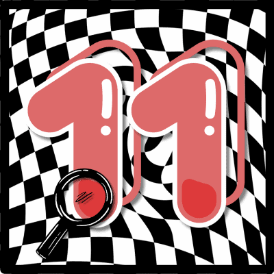 checkered magnifying glass 11