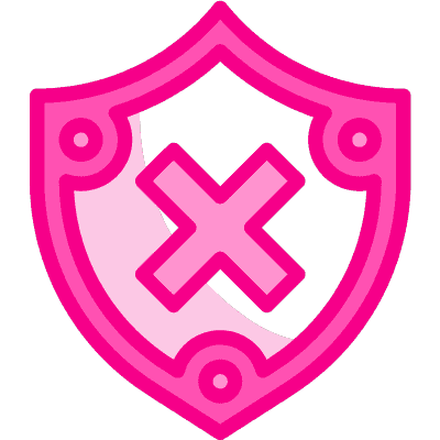 shield with x