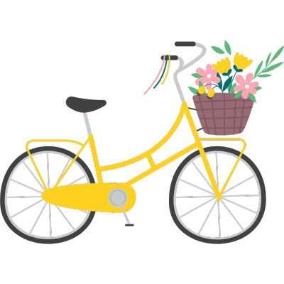 bike with flowers