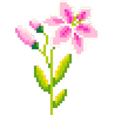 pixel flower