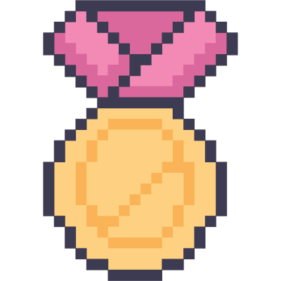 pixel medal