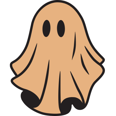 floating brown ghost