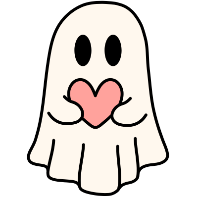 ghost holding heart