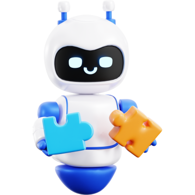 robot holding puzzle pieces